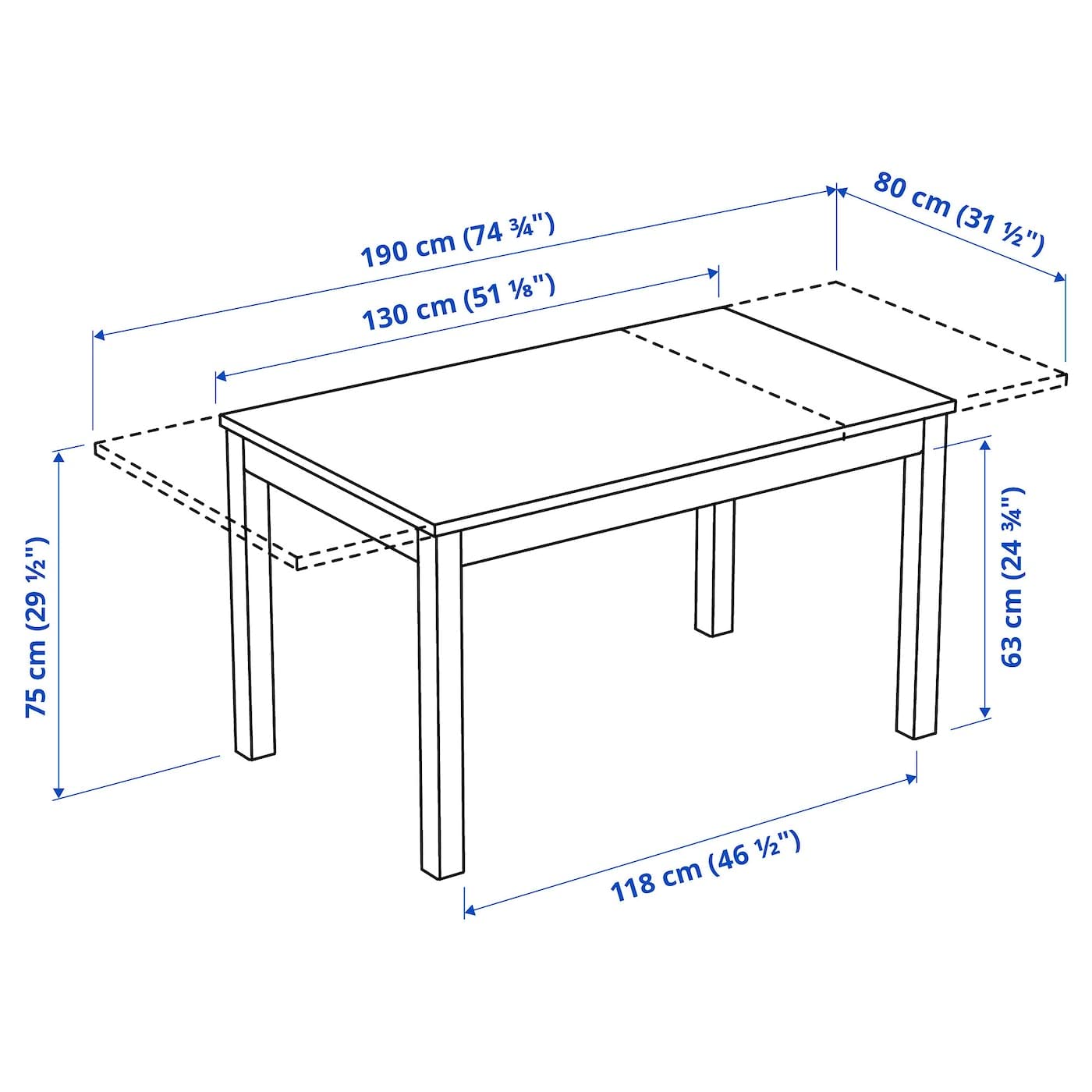 IKEA /イケア　LANEBERG レインベリ 伸長式テーブル, ホワイト 楽天市場】[IKEA/イケア/通販]LANEBERG レインベリ 伸長式テーブル
